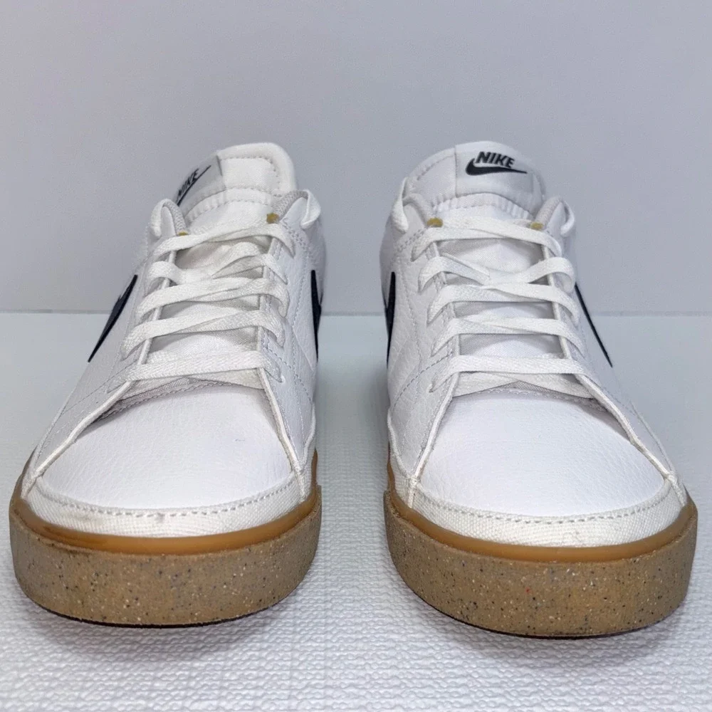 Nike Court Legacy Sneakers Premium White‎ Gum Sole Women's Size 11.5